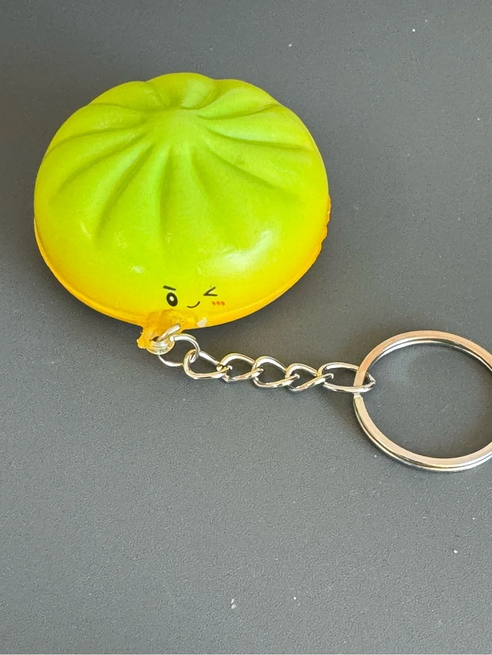 Brand New Cute Winking Dumpling Squishy Bun Keychain Bag Charm